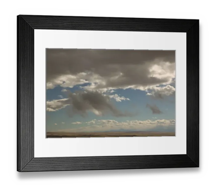 Framed Print : 02. Canada, Alberta, Fort Macleod: Head Smashed In Buffalo Jump Dramatic Autumn Sky