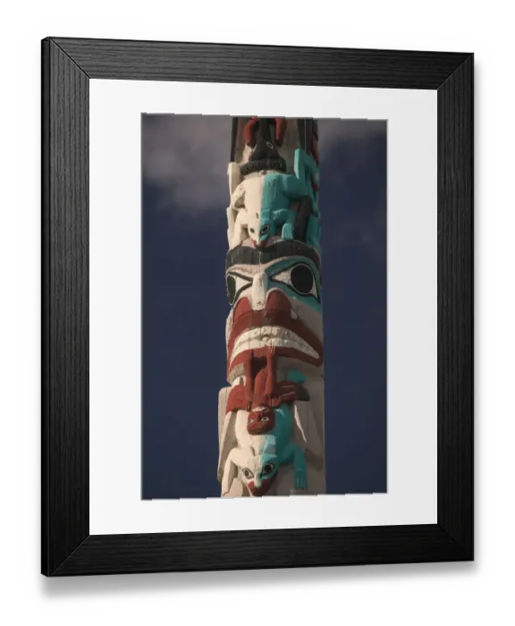 Framed Print : 02. Canada, Alberta, Jasper National Park: JASPER, Native Canadian Totem Pole Framed Print : 02. Canada, Alberta, Jasper National Park: JASPER, Native Canadian Totem Pole