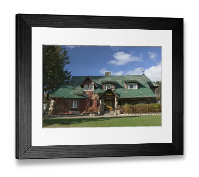 Framed Print : 02. Canada, Alberta, Jasper National Park: JASPER, Parks Canada Information Building Framed Print : 02. Canada, Alberta, Jasper National Park: JASPER, Parks Canada Information Building