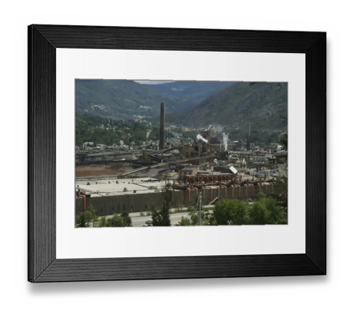 Framed Print : Canada: British Columbia, Columbia River Basin, Trail, Tech Cominco Metals Smelting Framed Print : Canada: British Columbia, Columbia River Basin, Trail, Tech Cominco Metals Smelting
