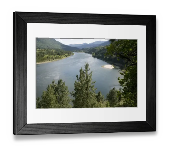 Framed Print : Canada: British Columbia, Castlegar, trail along Columbia River