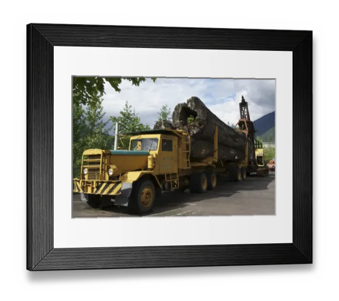Framed Print : Canada: British Columbia, Revelstoke Forestry Museum, outdoors exhibit of ancient Framed Print : Canada: British Columbia, Revelstoke Forestry Museum, outdoors exhibit of ancient