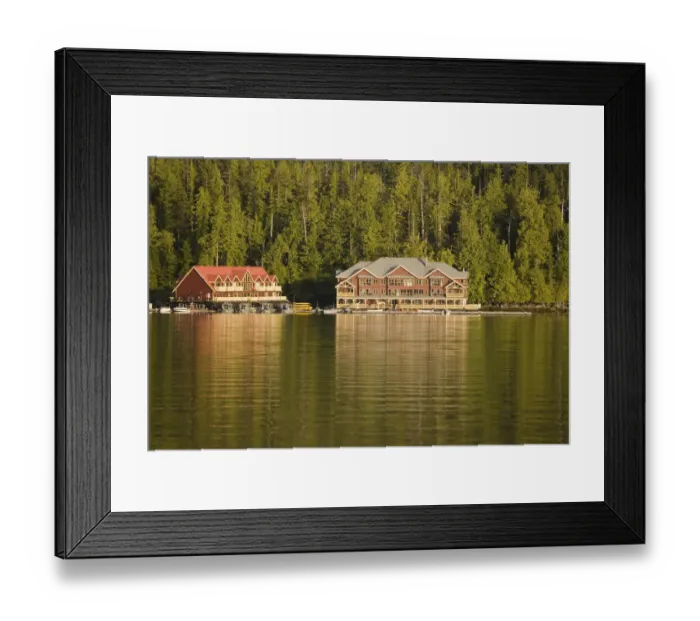 Framed Print : Canada, British Columbia, Lowell Inlet. View of the King Pacific Lodge fishing resort Framed Print : Canada, British Columbia, Lowell Inlet. View of the King Pacific Lodge fishing resort