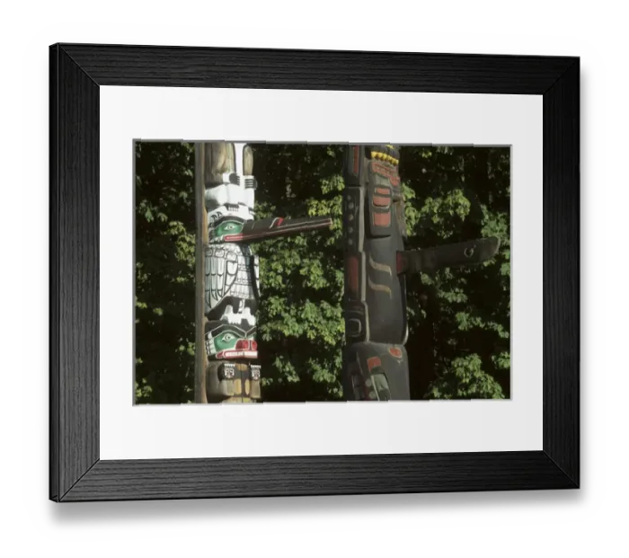 Framed Print : Canada, British Columbia, Vancouver Native totems in Stanley Park