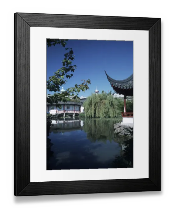 Framed Print : Canada, British Columbia, Vancouver Chinatown, Sun-Yat Sen Park