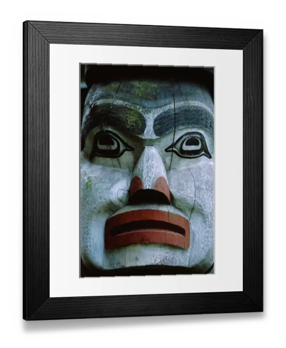 Framed Print : North America, Canada, British Columbia, Victoria, Thunderbird Park. Native totem
