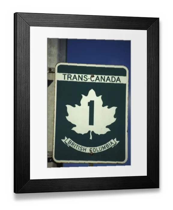 Framed Print : North America, Canada, British Columbia, Vancouver Island Highway sign Framed Print : North America, Canada, British Columbia, Vancouver Island Highway sign