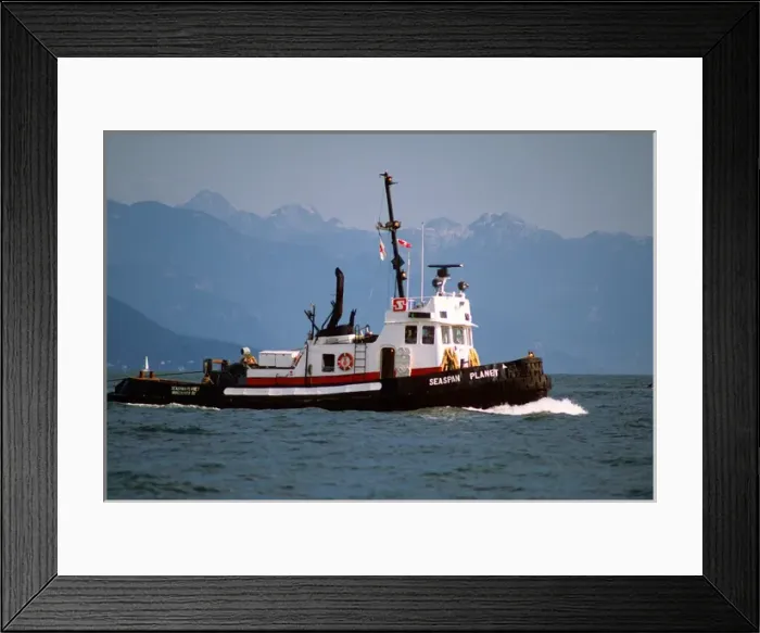 Framed Print : Canada, British Columbia, Vancouver area. A seagoing tugboat Framed Print : Canada, British Columbia, Vancouver area. A seagoing tugboat