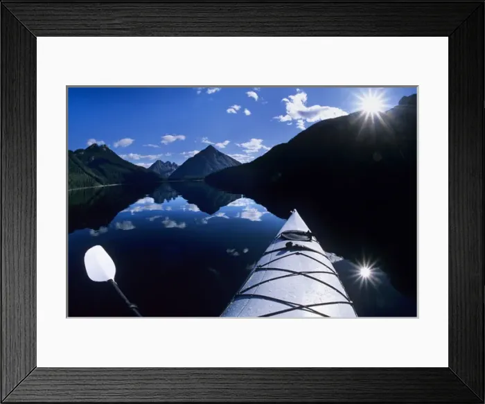 Framed Print : Kayaking on Murtle Lake, Caribou Mountains; Wells Gray Provincial Park, British Columbia Framed Print : Kayaking on Murtle Lake, Caribou Mountains; Wells Gray Provincial Park, British Columbia