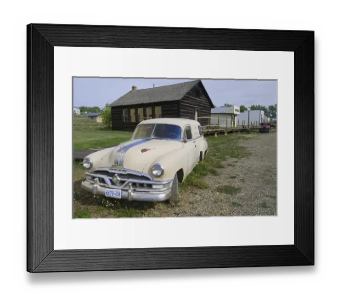 Framed Print : British Columbia, Canada. Wright Pioneer Village, Dawson Creek