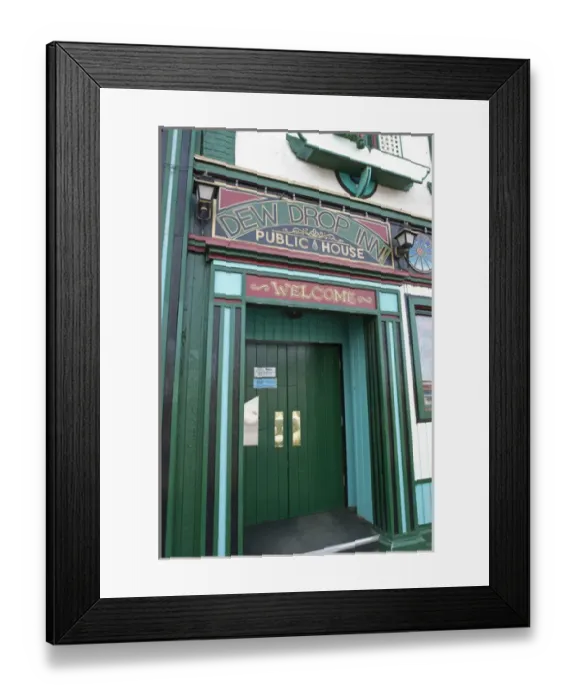 Framed Print : British Columbia, Canada. Dew Drop Inn, Dawson Creek