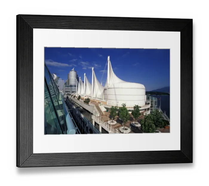 Framed Print : North America, Canada, British Columbia, Vancouver. Harbour Centre and Rhapsody