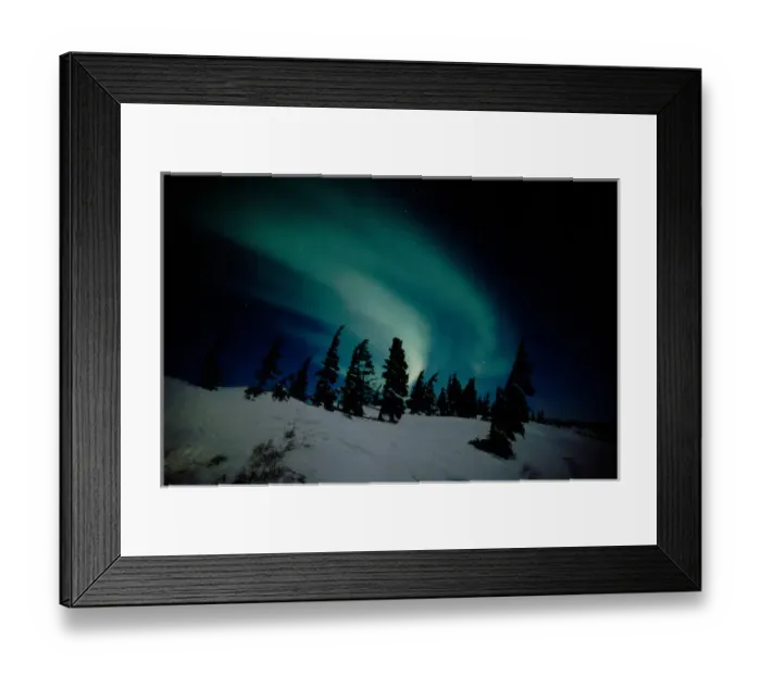 Framed Print : North America - Canada - Manitoba - Churchill. Northern Lights aka Aurora Borealis