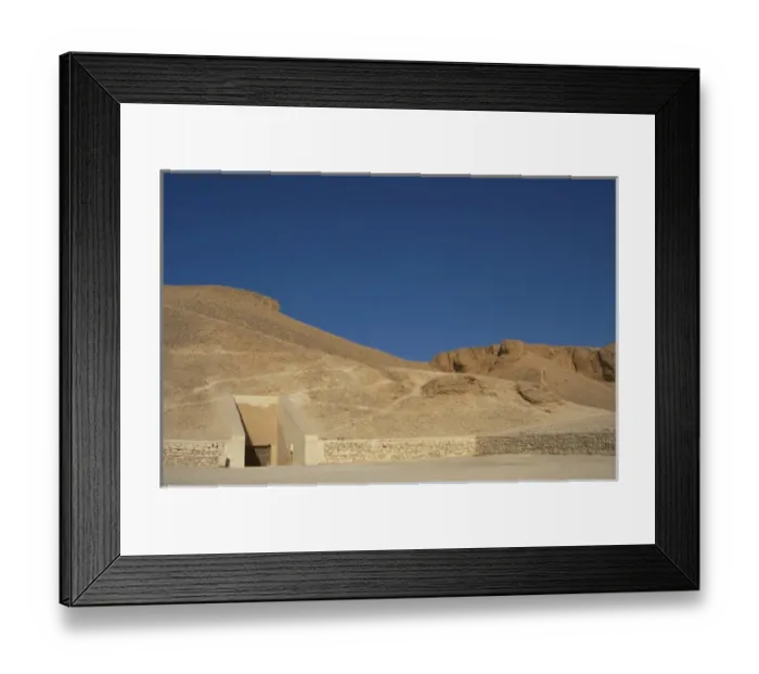 Framed Print : Valley of the Kings. On the walls are carved rock tombs of New Kingdom pharaohs Framed Print : Valley of the Kings. On the walls are carved rock tombs of New Kingdom pharaohs