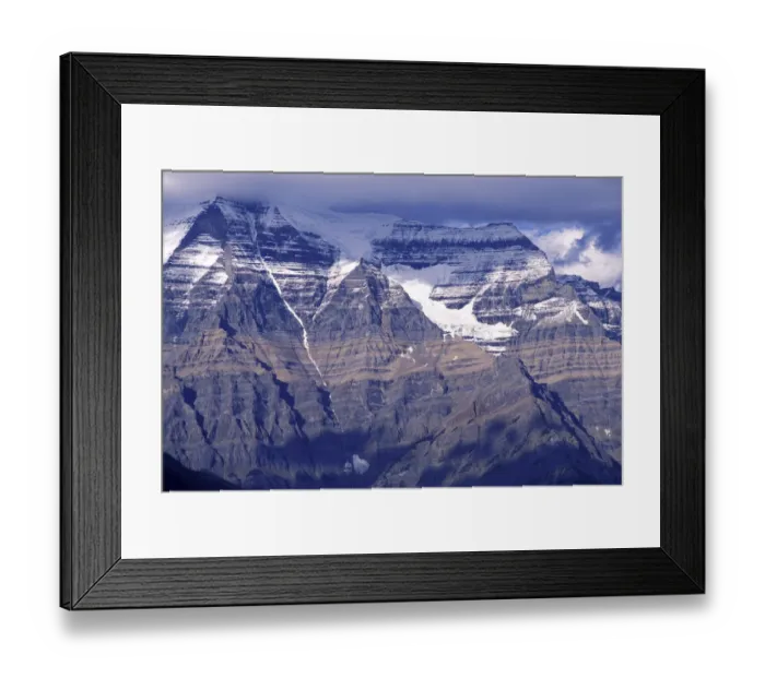 Framed Print : North America, Canada, British Columbia, Robson Provincial Park. Clouds over Mt. Robson