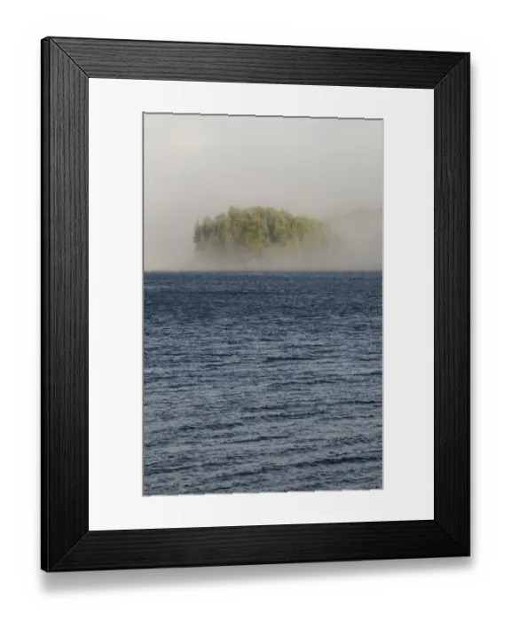 Framed Print : Eliza Island in the Mist, Queen Charlotte Strait, British Columbia, Canada, August 2006 Framed Print : Eliza Island in the Mist, Queen Charlotte Strait, British Columbia, Canada, August 2006
