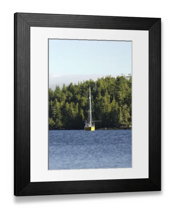 Framed Print : Sailboat Gunkholing in Skull Cove, Queen Charlotte Strait, British Columbia, Canada Framed Print : Sailboat Gunkholing in Skull Cove, Queen Charlotte Strait, British Columbia, Canada