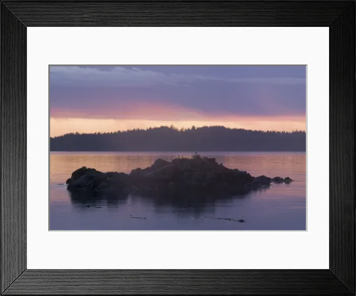 Framed Print : Sunset from Keith Island, Broken Island Group, Pacific Rim National Park Preserve Framed Print : Sunset from Keith Island, Broken Island Group, Pacific Rim National Park Preserve