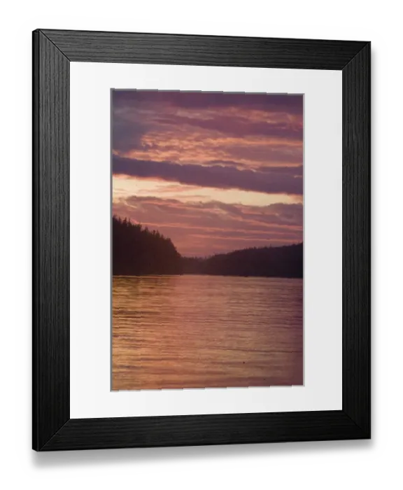 Framed Print : Sunset from Keith Island, Broken Island Group, Pacific Rim National Park Preserve Framed Print : Sunset from Keith Island, Broken Island Group, Pacific Rim National Park Preserve