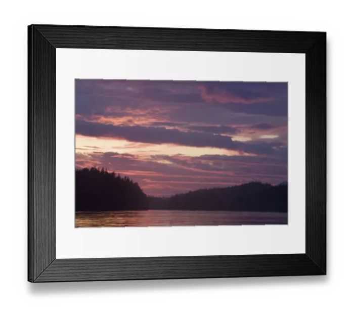 Framed Print : Sunset from Keith Island, Broken Island Group, Pacific Rim National Park Preserve Framed Print : Sunset from Keith Island, Broken Island Group, Pacific Rim National Park Preserve