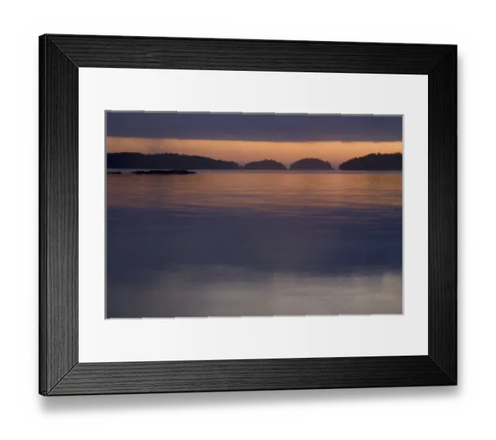 Framed Print : Sunset from Keith Island, Broken Island Group, Pacific Rim National Park Preserve Framed Print : Sunset from Keith Island, Broken Island Group, Pacific Rim National Park Preserve