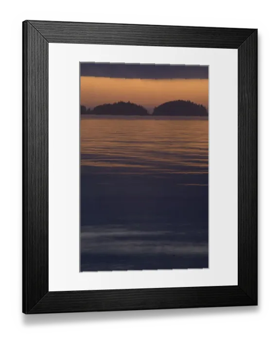 Framed Print : Sunset from Keith Island, Broken Island Group, Pacific Rim National Park Preserve Framed Print : Sunset from Keith Island, Broken Island Group, Pacific Rim National Park Preserve