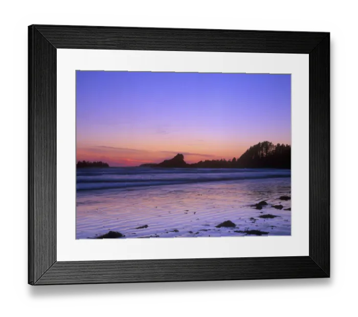Framed Print : Cox Beach at Twilight, Tofino, BC, Canada Framed Print : Cox Beach at Twilight, Tofino, BC, Canada