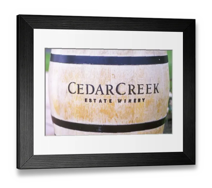 Framed Print : N. A. Canada, British Columbia, Okanagan Valley, Wine Barrel Framed Print : N. A. Canada, British Columbia, Okanagan Valley, Wine Barrel