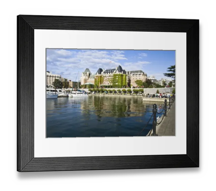 Framed Print : Canada, British Columbia, Victoria, Empress Hotel on the Inner Harbour