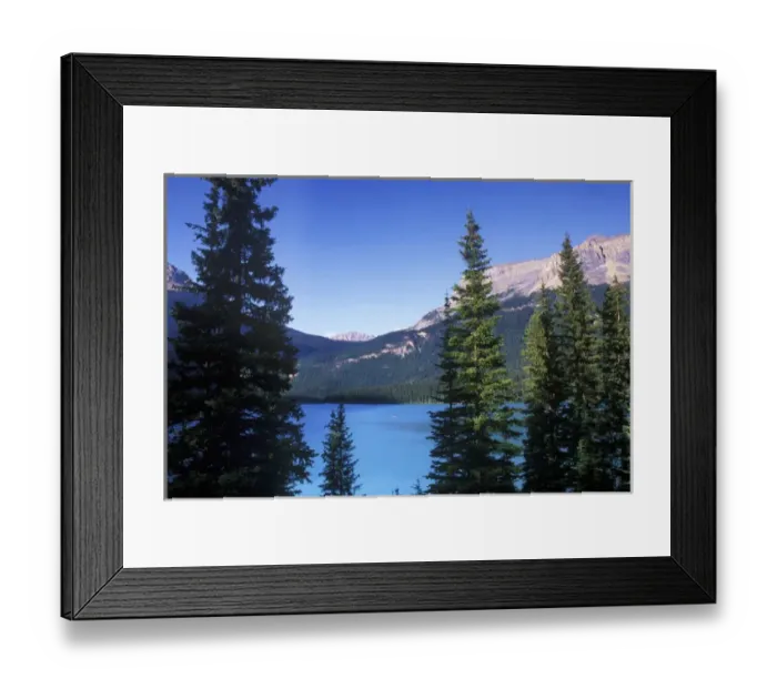Framed Print : Canada, British Columbia, Yoho NP, Emerald Lake, View From Emerald Lake Lodge Framed Print : Canada, British Columbia, Yoho NP, Emerald Lake, View From Emerald Lake Lodge