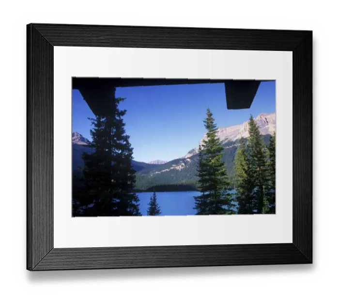 Framed Print : Canada, British Columbia, Yoho NP, Emerald Lake, View From Emerald Lake Lodge Framed Print : Canada, British Columbia, Yoho NP, Emerald Lake, View From Emerald Lake Lodge