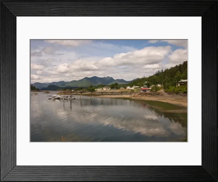 Framed Print : North America, Canada, Queen Charlotte Islands, Queen Charlotte City, houses Framed Print : North America, Canada, Queen Charlotte Islands, Queen Charlotte City, houses