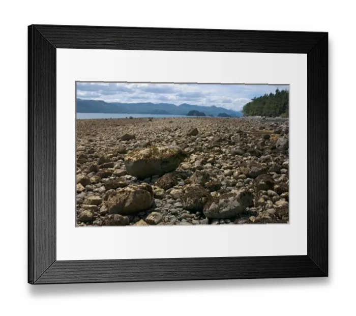Framed Print : North America, Canada, Queen Charlotte Islands, rocky beach Framed Print : North America, Canada, Queen Charlotte Islands, rocky beach