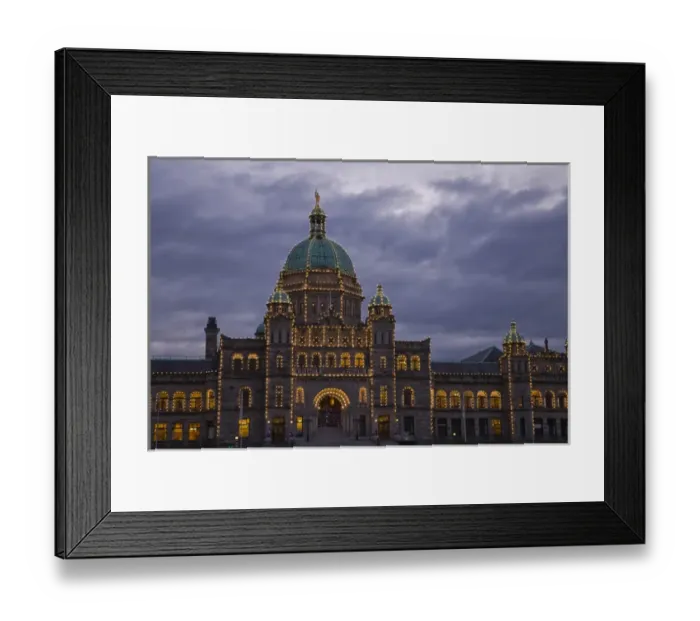 Framed Print : CANADA, British Columbia, Victoria. Evening, Inner Harbour Framed Print : CANADA, British Columbia, Victoria. Evening, Inner Harbour