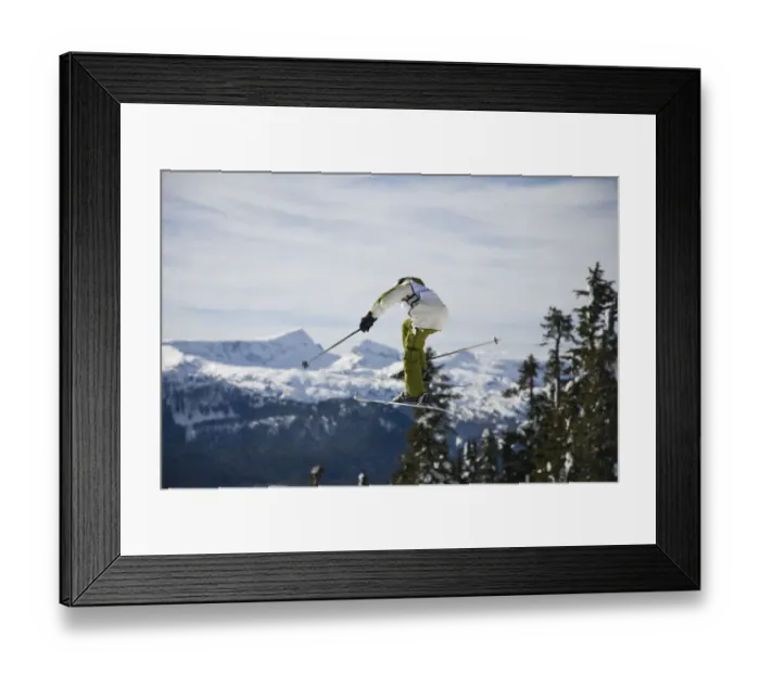 Framed Print : Mt. Washington Ski Resort bordering Strathcona Provincial Park (BCs oldest park