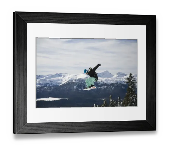 Framed Print : Mt. Washington Ski Resort bordering Strathcona Provincial Park (BCs oldest park