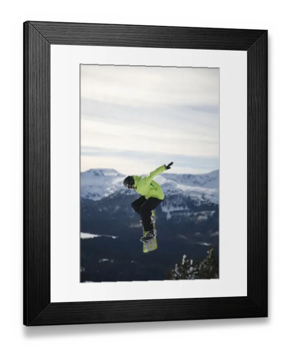 Framed Print : Mt. Washington Ski Resort bordering Strathcona Provincial Park (BCs oldest park