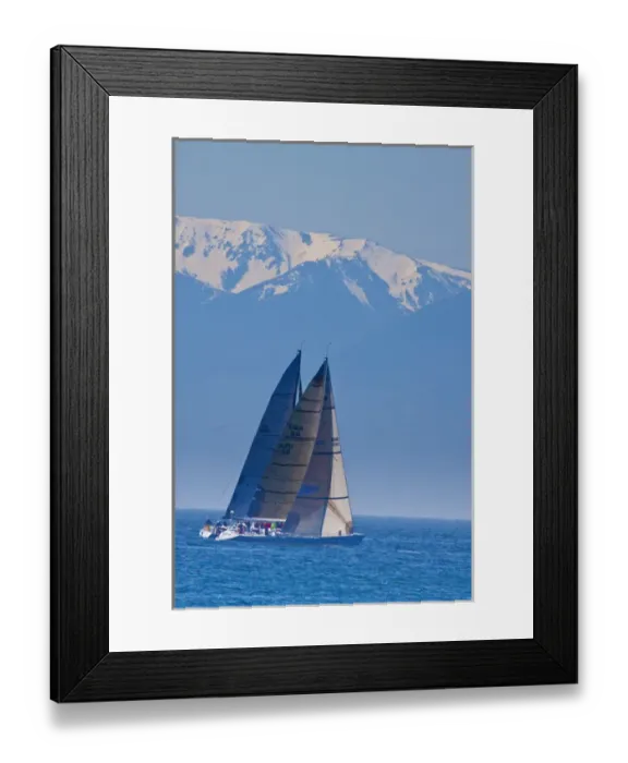 Framed Print : North America, Canada, BC, Victoria, Swiftsure Sailing regatta along the strait of Juan Framed Print : North America, Canada, BC, Victoria, Swiftsure Sailing regatta along the strait of Juan