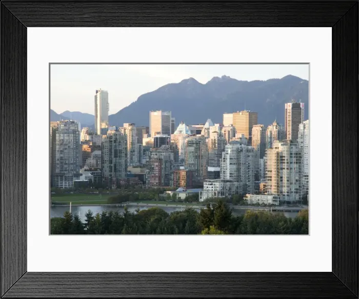 Framed Print : Skyline of Vancouver, BC, Canada Framed Print : Skyline of Vancouver, BC, Canada