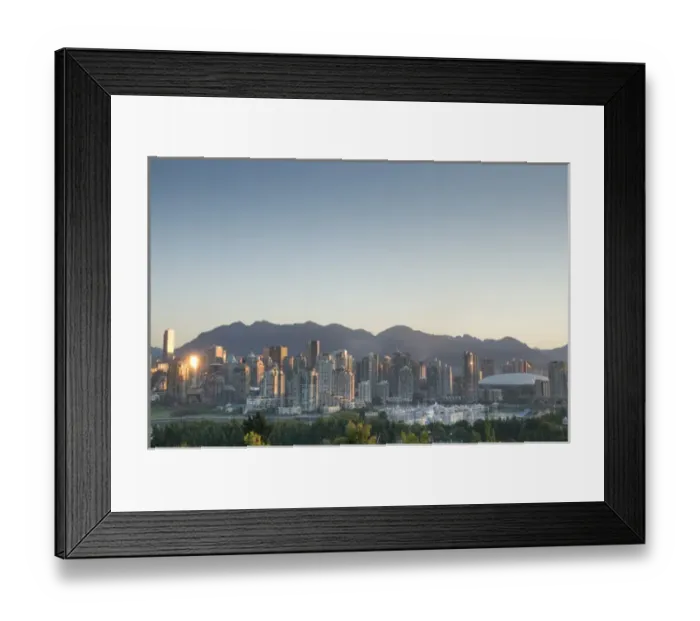 Framed Print : Skyline of Vancouver, BC, Canada Framed Print : Skyline of Vancouver, BC, Canada