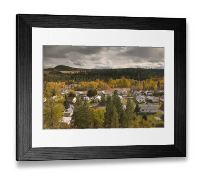 Framed Print : 02. CANADA, British Columbia, Princeton. Town View / Fall Framed Print : 02. CANADA, British Columbia, Princeton. Town View / Fall