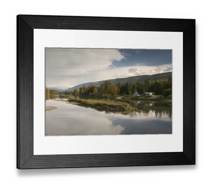 Framed Print : 02. CANADA, British Columbia, Grindrod. Shuswap River / Autumn Framed Print : 02. CANADA, British Columbia, Grindrod. Shuswap River / Autumn