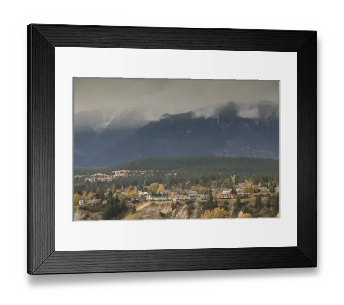 Framed Print : 02. CANADA, British Columbia, The Rockies. Invermere: Resort Town View Framed Print : 02. CANADA, British Columbia, The Rockies. Invermere: Resort Town View