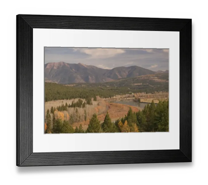Framed Print : 02. CANADA, British Columbia, Bull River. View of the Kootenay River / Autumn Framed Print : 02. CANADA, British Columbia, Bull River. View of the Kootenay River / Autumn
