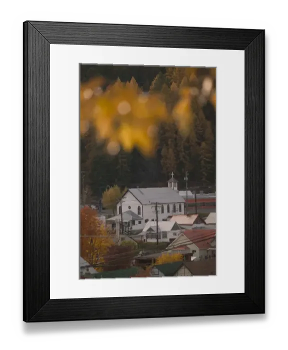 Framed Print : 02. CANADA, British Columbia, Kimberly. Town View. German Themed Ski Town / Autumn Framed Print : 02. CANADA, British Columbia, Kimberly. Town View. German Themed Ski Town / Autumn