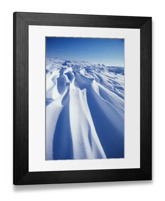 Framed Print : North America, Canada, Manitoba, Churchill. Arctic Landscape - Frozen Churchill River