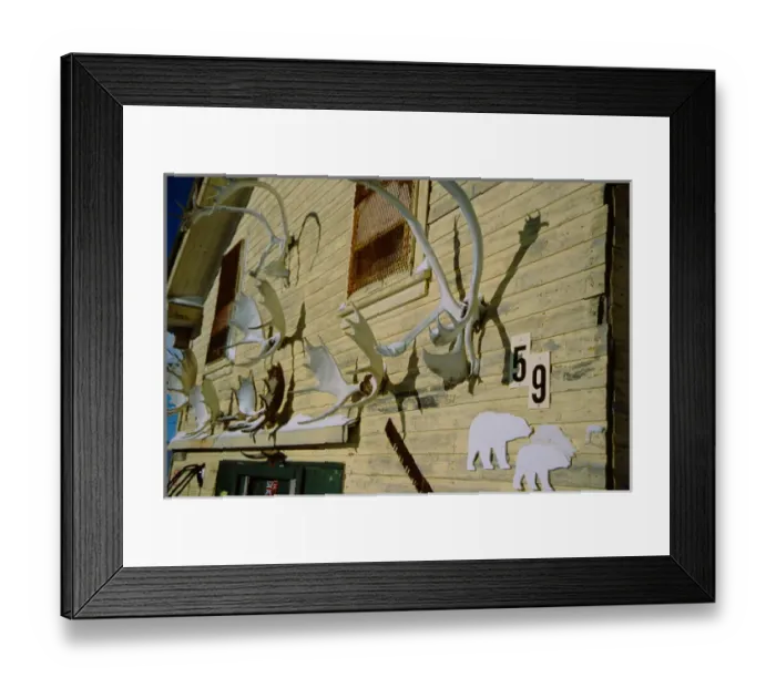 Framed Print : North America, Arctic, Canada, Manitoba, Churchill. Downtown Churchill. Local home Framed Print : North America, Arctic, Canada, Manitoba, Churchill. Downtown Churchill. Local home