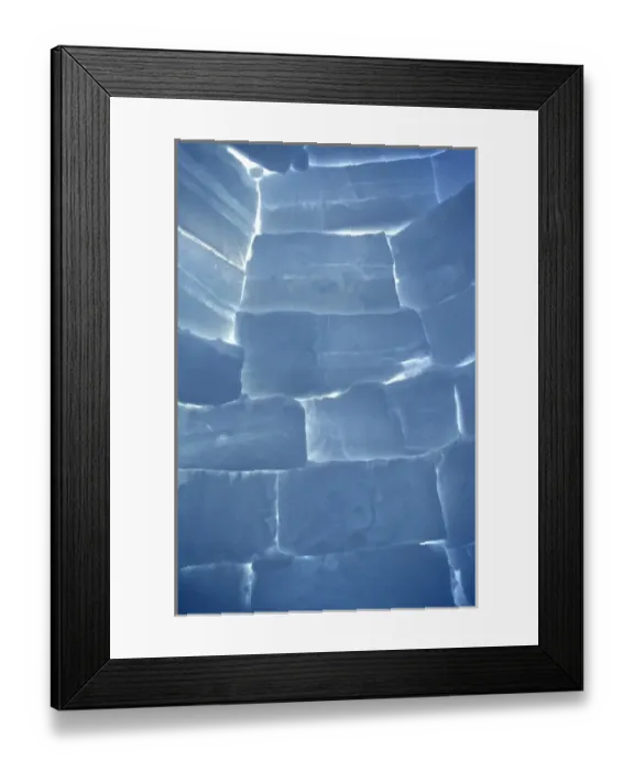 Framed Print : NA, Canada, Manitoba, Churchill Arctic igloo, interior wall