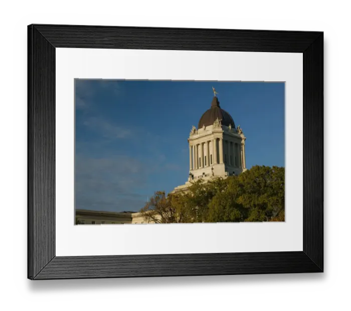 Framed Print : Canada, Manitoba, Winnipeg: Manitoba Legislative Building