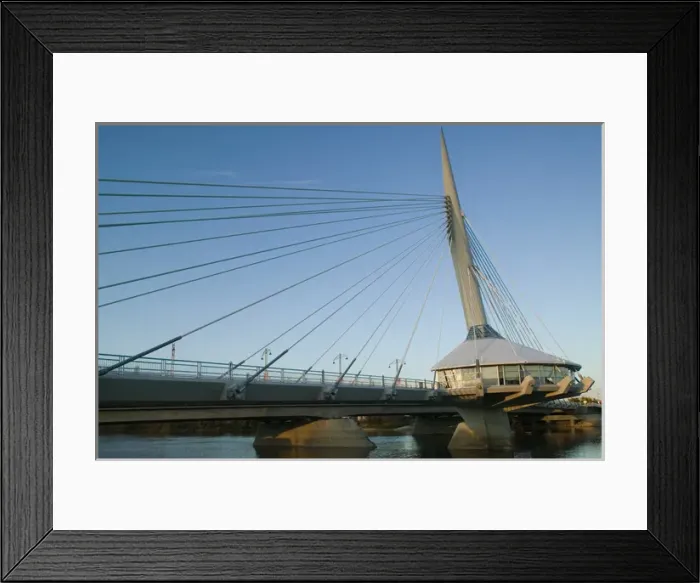 Framed Print : Canada, Manitoba, Winnipeg: Esplanade Riel Pedestrian Bridge Framed Print : Canada, Manitoba, Winnipeg: Esplanade Riel Pedestrian Bridge